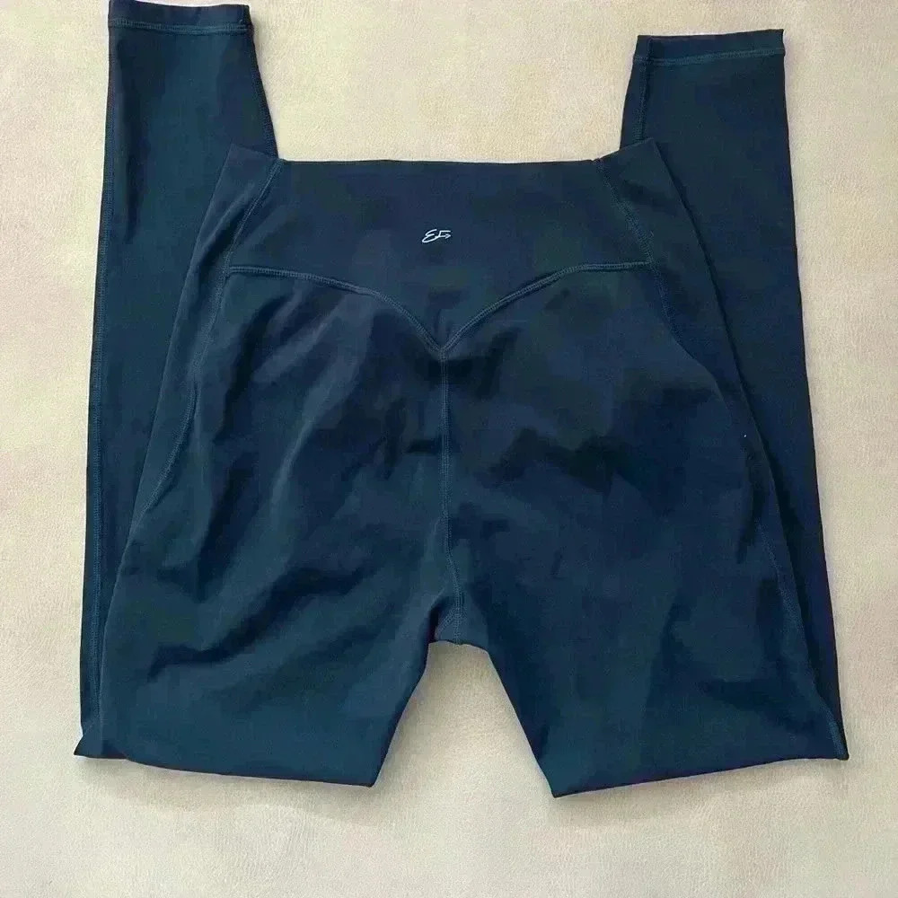 Everforward Cross over leggings in teal: L